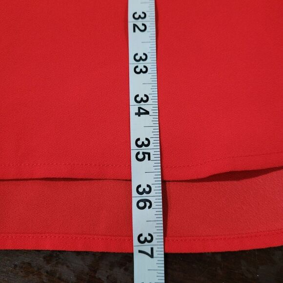 J.Crew size 6 red Long-Sleeve Shift Dress in Everyday Crepe MSRP $118. - Picture 5 of 7